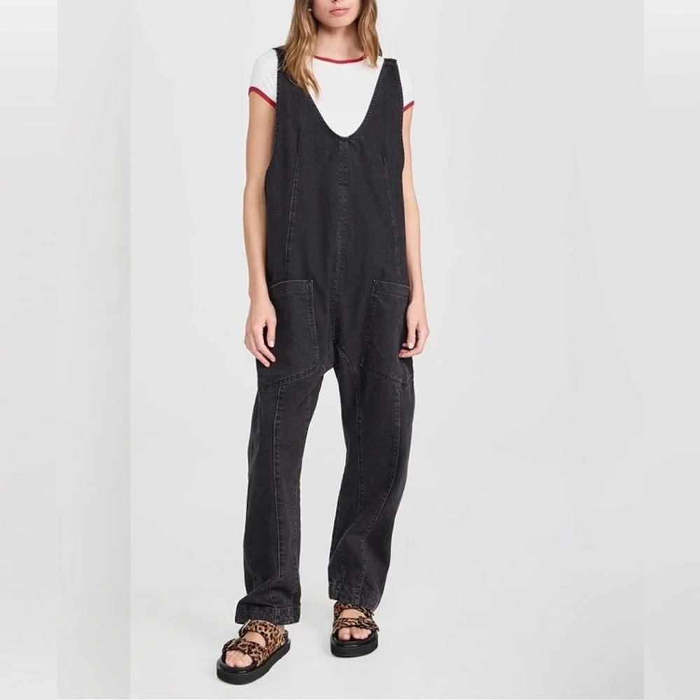 Free People We the Free High Roller Denim Overalls